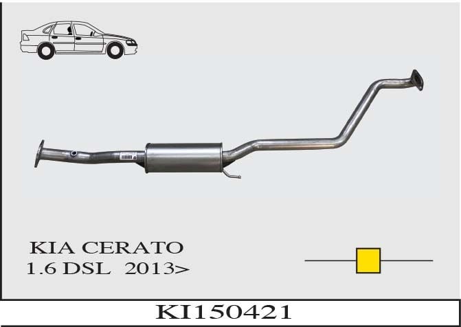 Kia Cerato 1.6 Dizel Orta Susturucu Borulu 2013 > ...