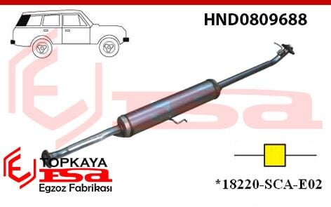 Honda CRV 2.0İ 16V Ora Susturucu Borulu 2002 > 2006