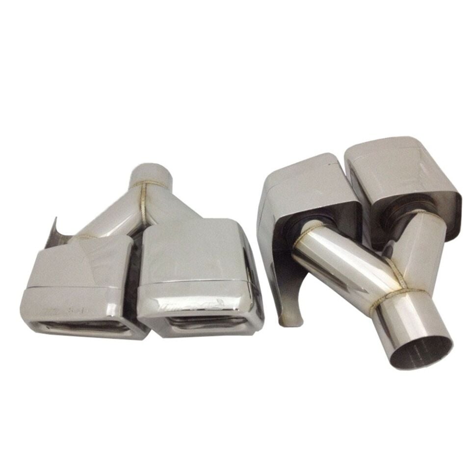 AMG GÖRÜNÜM EGSOZ UCU ÇİFTLİ KARE KROM 255*90 L/R