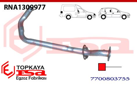 Renault Express 1.4İ / Clio 1 1.2 / 1.4İ Ön Boru