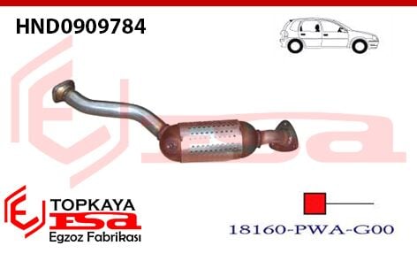 Honda Jazz 1.2 / 1.4 Katalitik Konvertör Borulu Euro 4 2004 > 2008 Çin