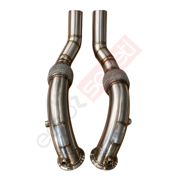 Bmw G30 4.4 V8 M550i Spiralli Downpipe Sağ Ve Sol Takım