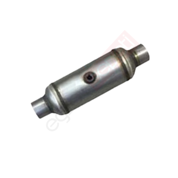 Üniversal Katalitik Konverter Yerine Susturucu Ф60X110X230Mm 2 Büzme Tek Müşür Boy 38 Cm.