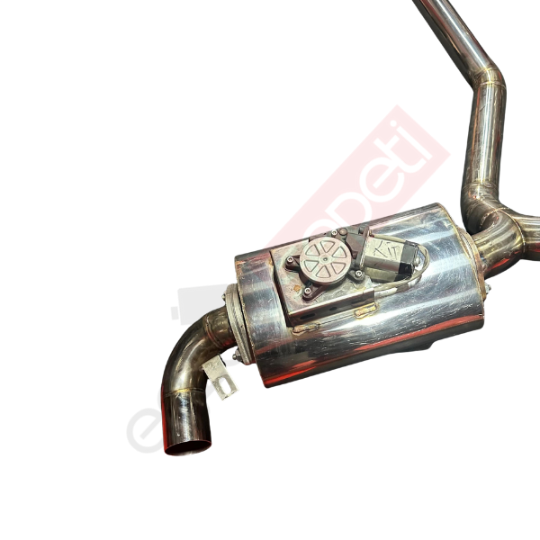 Bmw G20 Arka Sag Ve Sol Krom Flanşlı Aktif Çift Yassı Varex, 70 mm Rezanatör Ve 70 mm Krom Borular