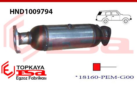 Honda HRV 1.6İ 16V Katalitik Konvertör Euro 4 2004 > 2005