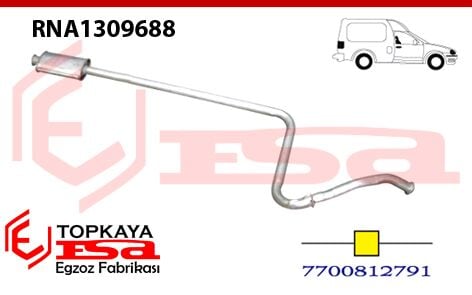 Renault Express 1.6 / 1.9Dsl Orta Susturucu Borulu 1991 > 1998