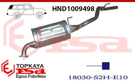 Honda HRV Arka Susturucu Borulu 1.6İ 16V 4X4 1998 > 2005