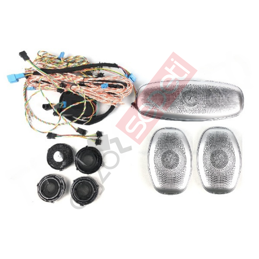 Mercedes W205 Tavan Hoparlör Kapağı Seti 3Parça Hoparlörlü 15'-18'