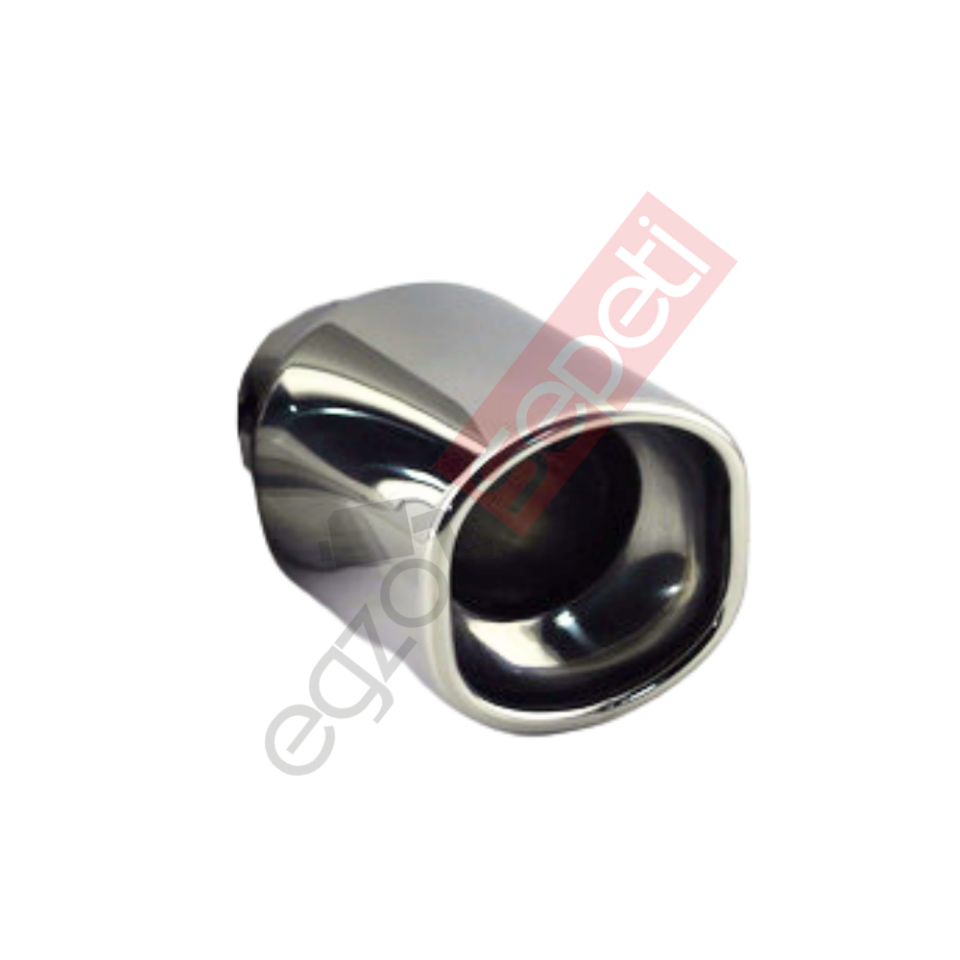 Krom Egzoz Ucu Sol Taraf 304 Kalite Kare Çap Ölçüsü 85x85mm