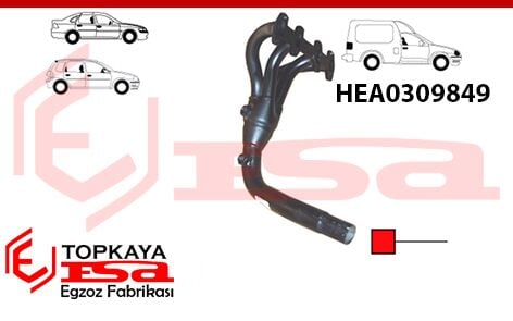 Fiat Doblo 1.2 8 V Headers 2000 > 2005