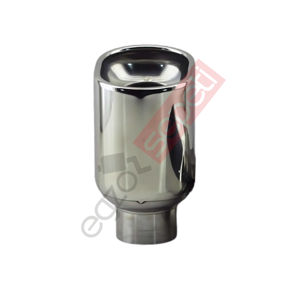 Krom Egzoz Ucu Sol Taraf 304 Kalite Kare Çap Ölçüsü 85x85mm