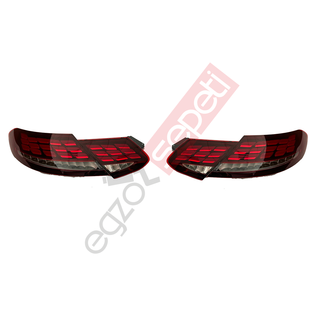 Mercedes W205 C Coupe To S Coupe Look Kırmızı Stop Seti