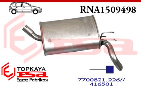 Renault Twingo Arka Susturucu Borulu 1.2İ 1993 > 2007