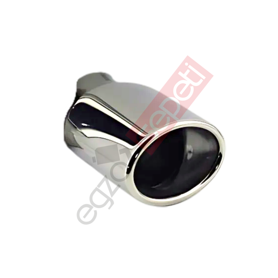 Krom Egzoz Ucu Sağ Taraf 304 Kalite Oval Çap Ölçüsü 50x80 mm