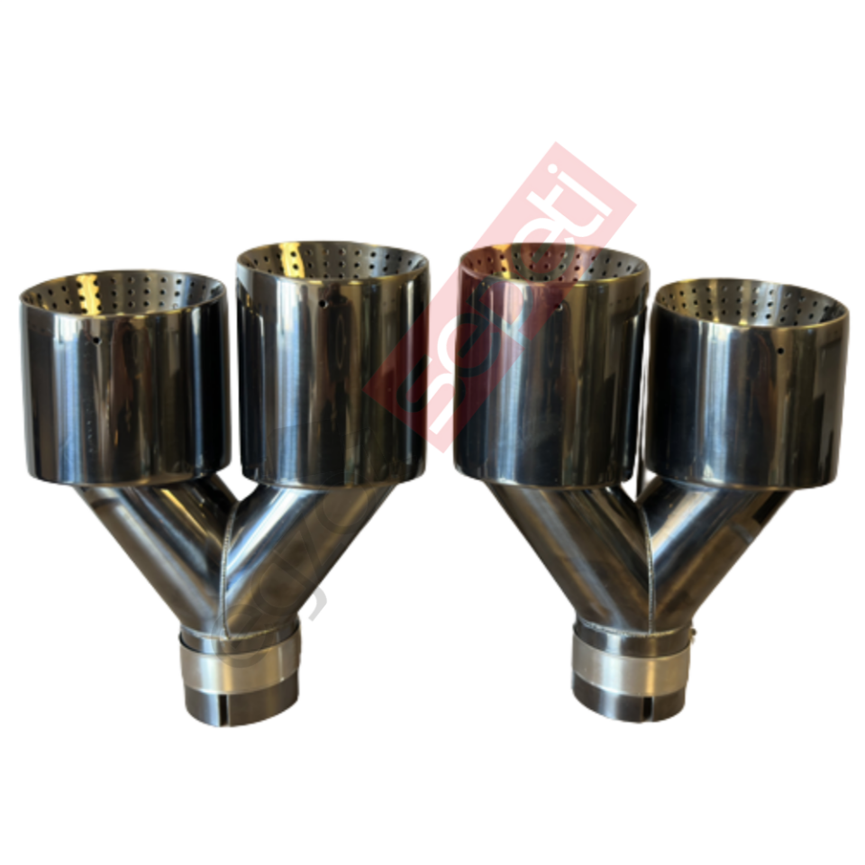 Akrapoviç İthal Krom Egzoz Ucu 100 MM Takım Sag Ve Sol Gerçek Karbon Malzeme İthal Ürün