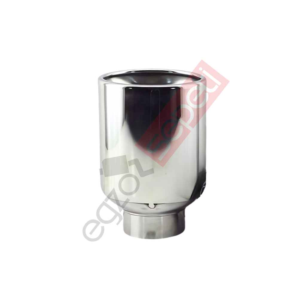 Krom Egzoz Ucu Sağ Taraf 304 Kalite Oval Çap Ölçüsü 75x10 mm