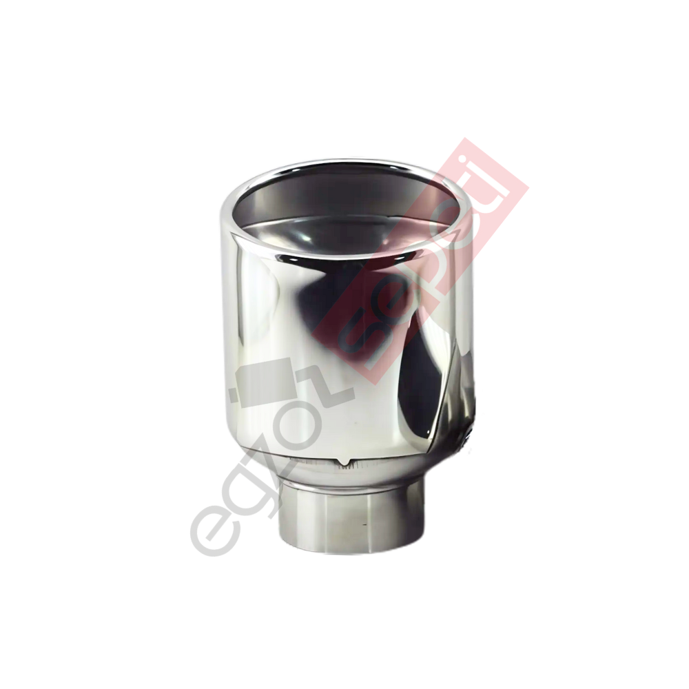 Krom Egzoz Ucu Sol Taraf 304 Kalite Oval Çap Ölçüsü 75x100mm