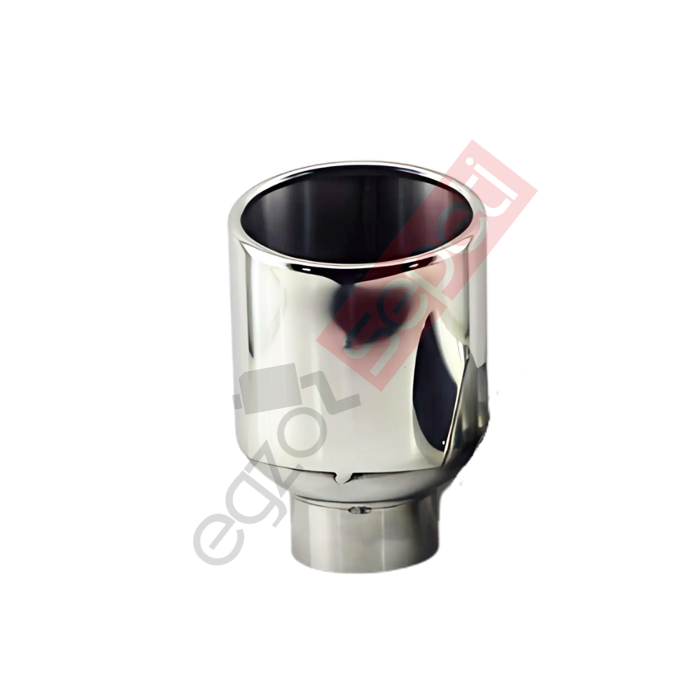 Krom Egzoz Ucu Sol Taraf 304 Kalite Oval Çap Ölçüsü 75x100mm