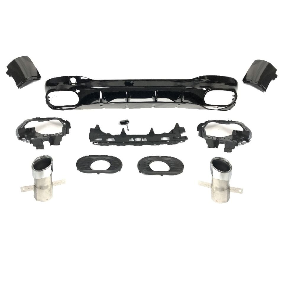 W118 CLA35 DİFÜZÖR VE  KROM EGSOZ UCU