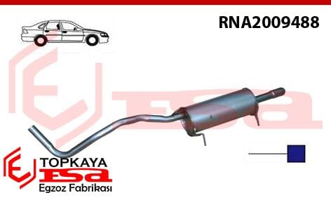 Renault Fluence 1.5Dsl Arka Susturucu Borulu 2010 > …