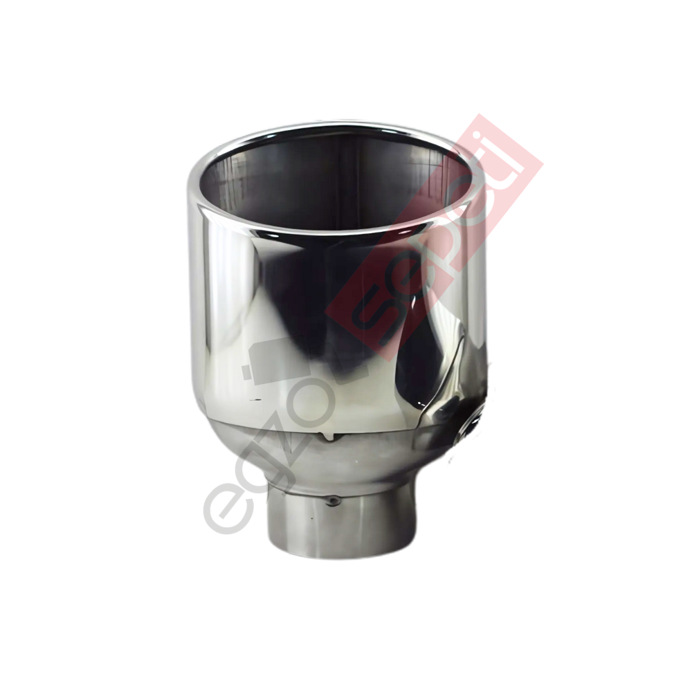 Krom Egzoz Ucu Sağ Taraf 304 Kalite Oval Çap Ölçüsü 100x115mm