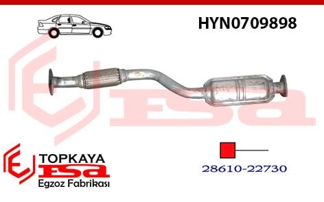 Hyundai Accent 1.5 Ön Boru Susturucu Spiralli 1996 > 1999