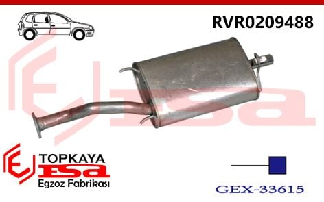 Rover 416 Arka Susturucu Borulu 1.6İ 16V Hb 1995> 1997