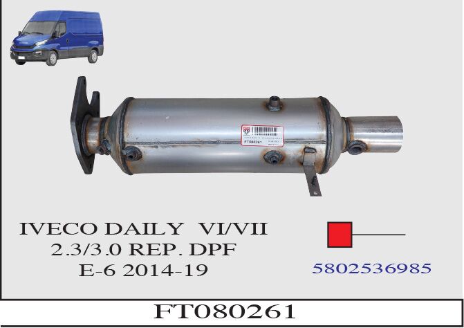 Iveco Daily VI / VII 2.3/3.0 Partikül Filtre Yerine Susturucu Euro 6 2014 > 2019