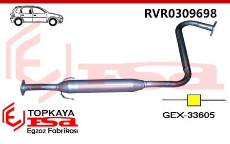 Rover 214 / 216 Orta Susturucu Borulu 1.4 / 1.6İ 16V 1995 > 1999