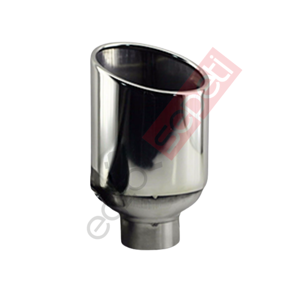 Krom Egzoz Ucu Sağ Taraf 304 Kalite Oval Çap Ölçüsü 100x115mm