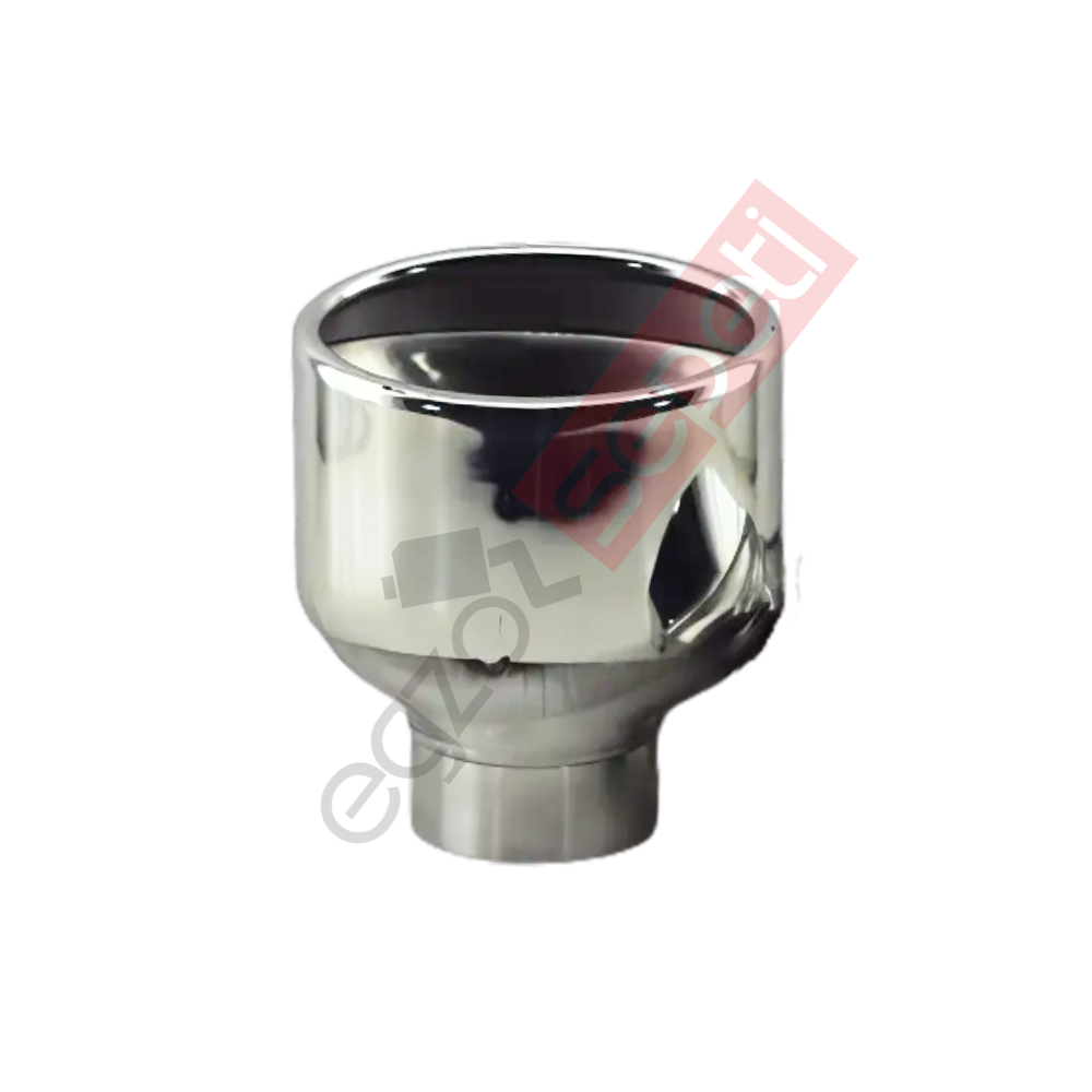 Krom Egzoz Ucu Sol Taraf 304 Kalite Oval Çap Ölçüsü 60x100mm