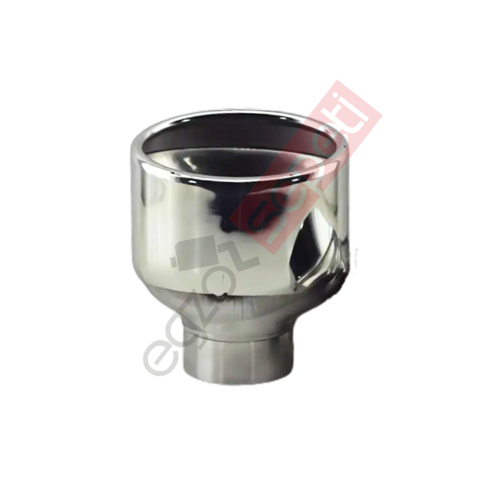 Krom Egzoz Ucu Sol Taraf 304 Kalite Oval Çap Ölçüsü 60x100mm