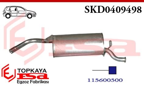 Skoda Favorit Arka Susturucu Borulu 1.3 1989 > 1992