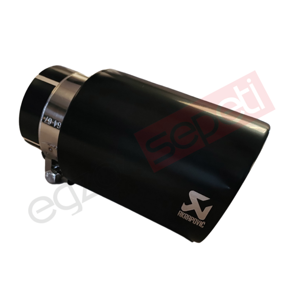 Akrapoviç Krom Egzoz Ucu 90 MM Parlak Siyah İthal Ürün