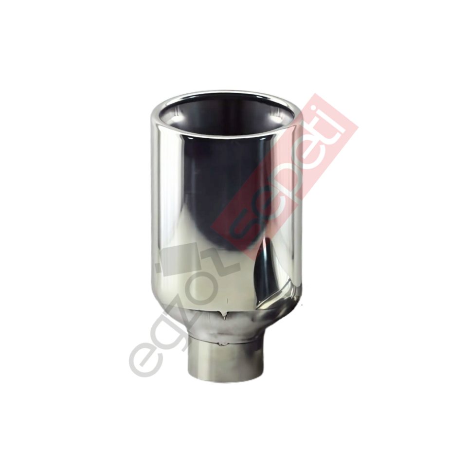 Krom Egzoz Ucu Sol Taraf  304 Kalite Oval Çap Ölçüsü 60x100mm