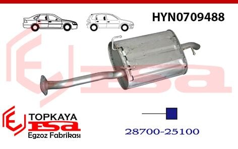 Hyundai Accent 1.3 / 1.5 Arka Suturucu Borulu 1999 - 2002 > ...