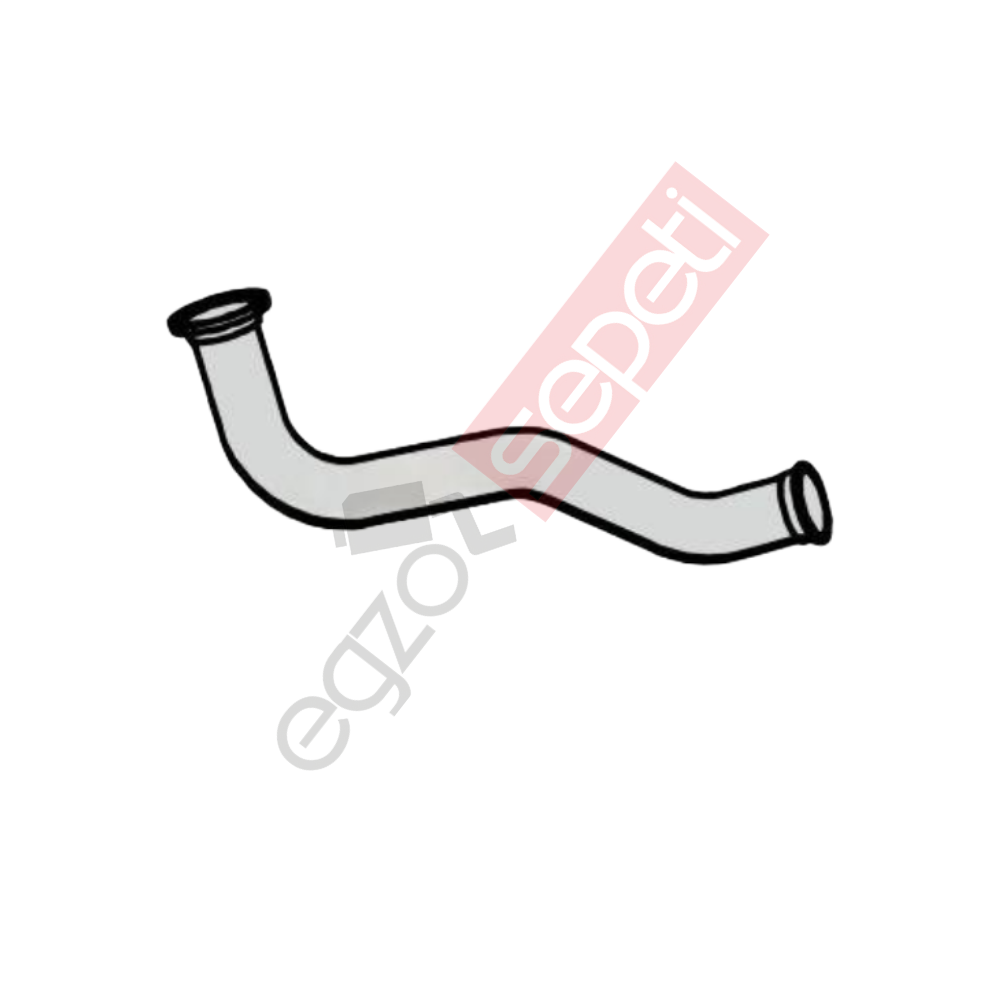 Daf LF45 Boru, Egzoz Ön, E3, 1406196 Daf LF45 Ø63,5 Alusi,