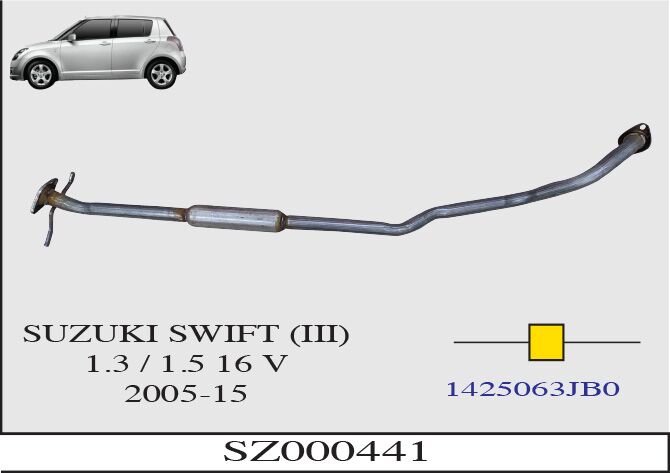 Suzuki Swıft 3 1.3 / 1.5 16 V Orta Susturucu 2005 > 2015