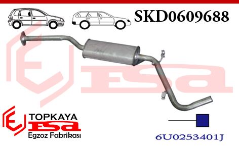 Skoda Felcia Ecotronic Orta Susturucu Borulu 1994 < 2001