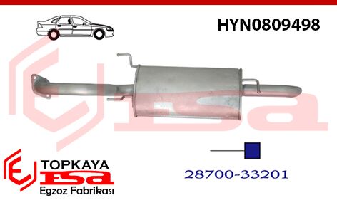 Hyundai Sonata 1.8İ Arka Susturucu Borulu 1991-93