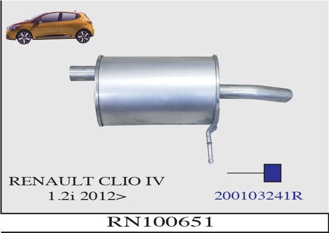 Renault Clio 4 1.2İ Arka Susturucu 2012 > ...