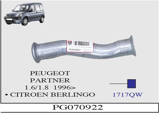 Peugeot Partner 1.6 / 1.8 Ara Boru Uzun Şase 1996> ...