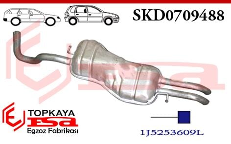 Skoda Octavia Arka Susturucu Borulu 1.9 Tdi Hb / Sw Baskılı 1996 > ...