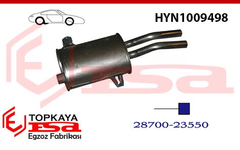 Hyundai S Coupe Arka Susturucu 1.5İ 1992-93