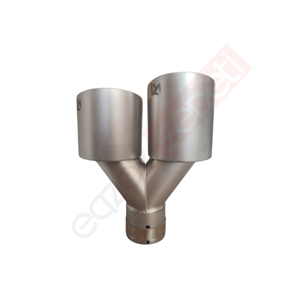 Akrapoviç Karbon Egzoz Ucu 100 MM Beyaz Çiftli Sag Gerçek Karbon Malzeme İthal Ürün