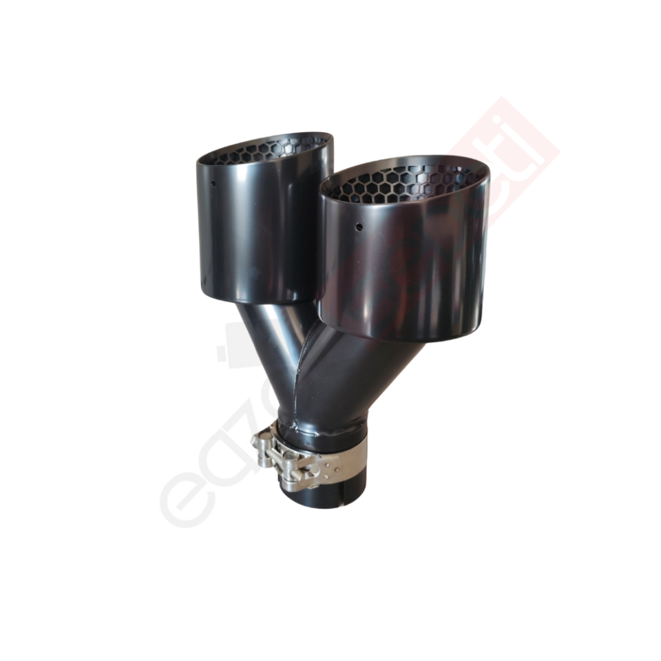 Akrapoviç Karbon Egzoz Ucu 100 MM Siyah Çiftli Sag Gerçek Karbon Malzeme İthal Ürün