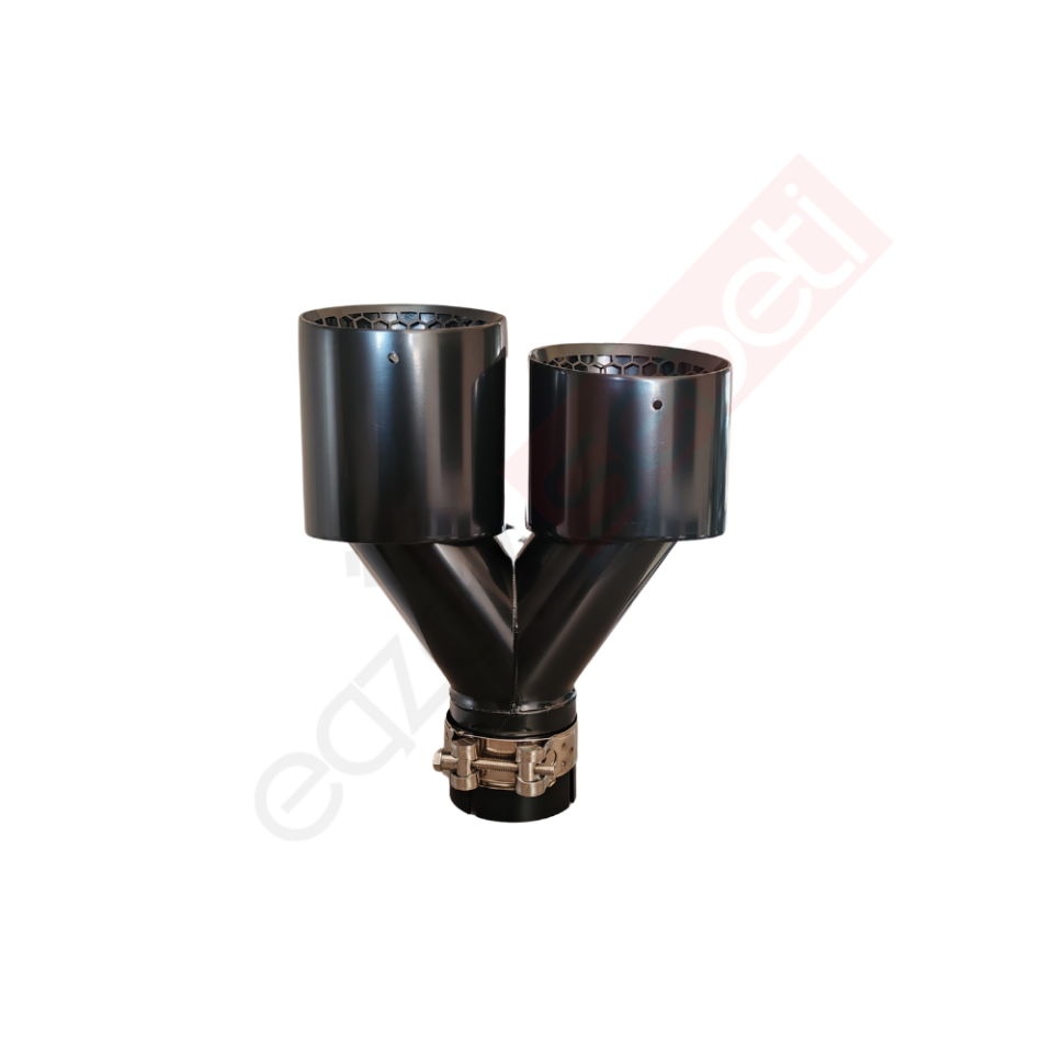 Akrapoviç Egzoz Ucu 100 MM Krom Siyah Çiftli Sag İthal